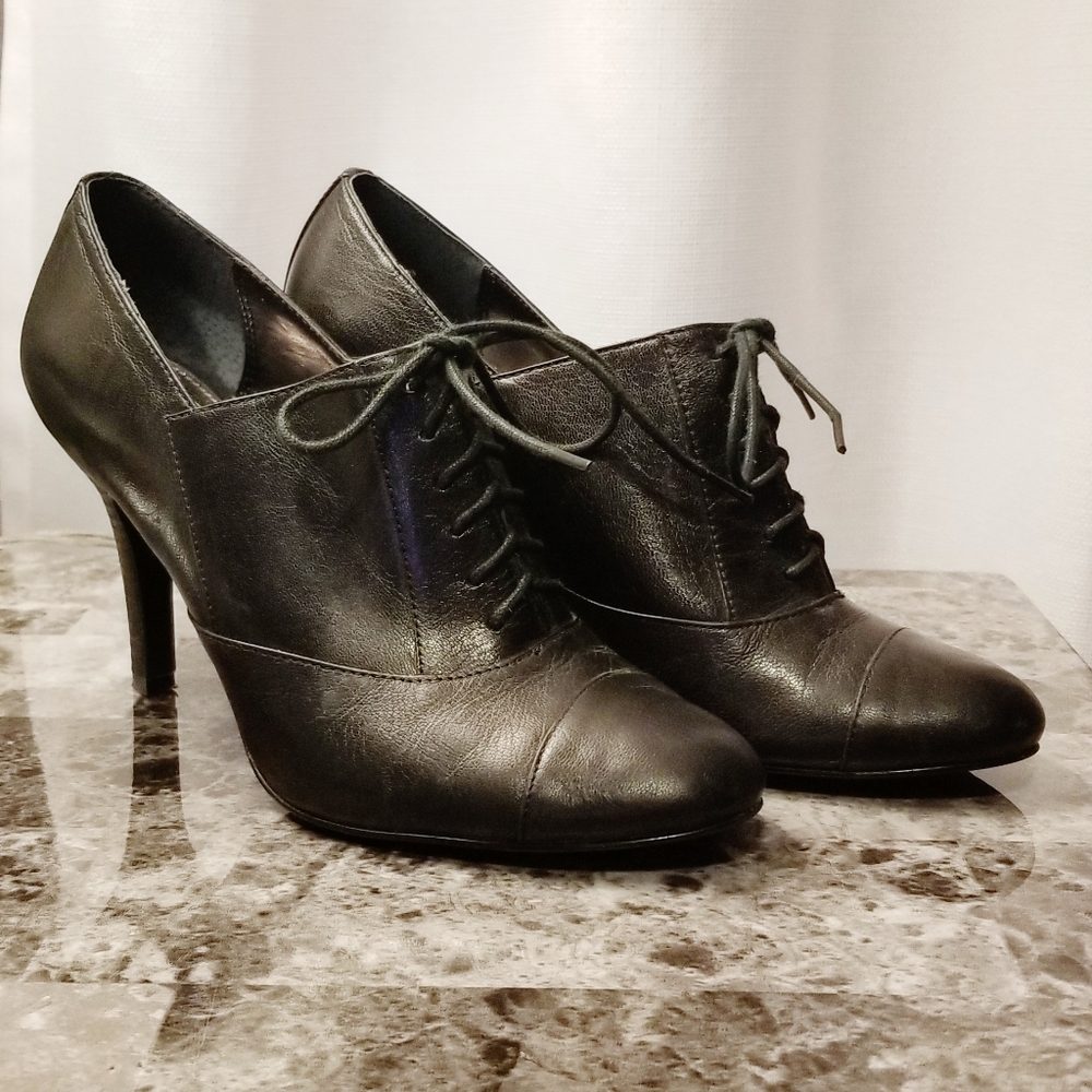 Alfani laced up heeled booties